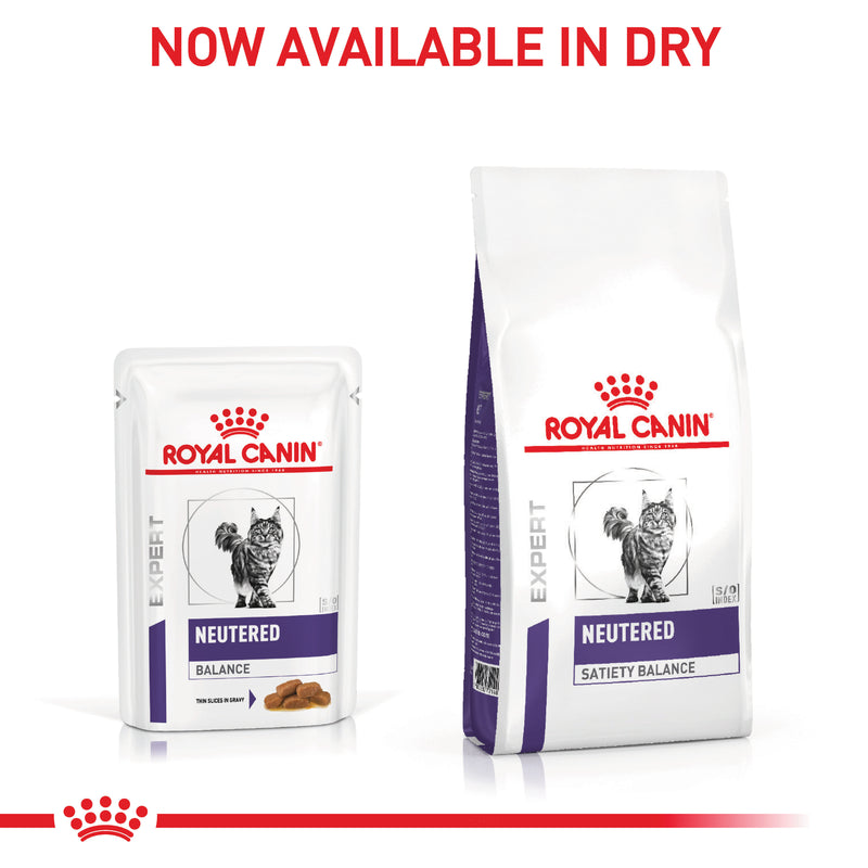 ROYAL CANIN® VETERINARY DIET Neutered Balance Adult Wet Cat Food Pouches 12 X 85g