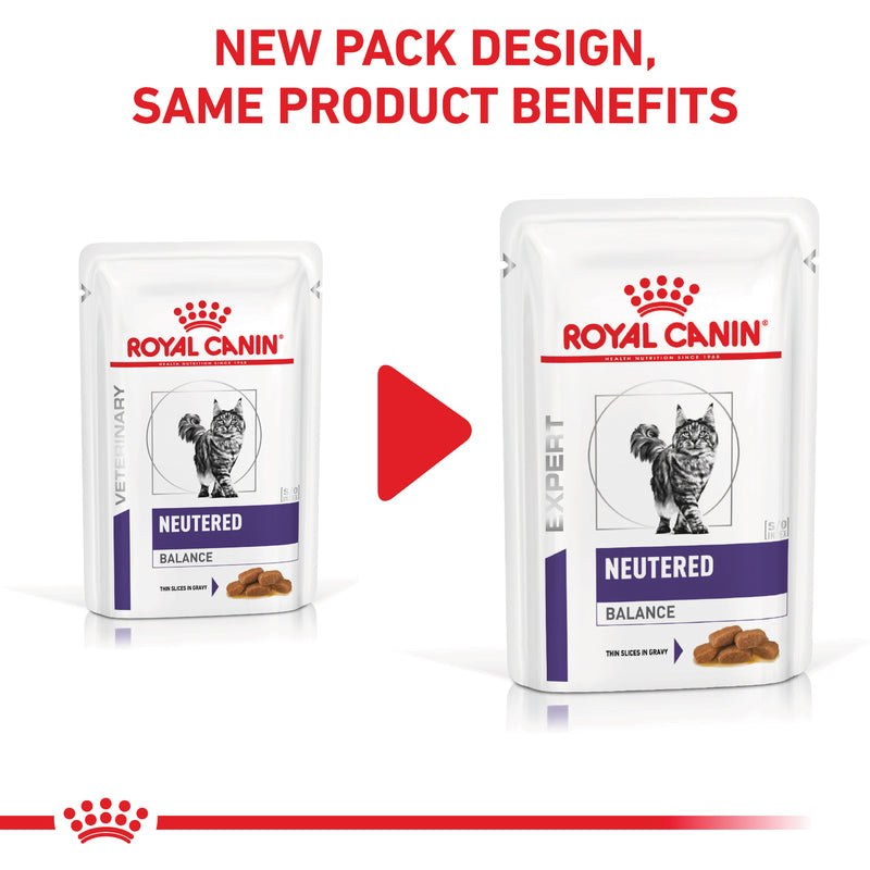 ROYAL CANIN® VETERINARY DIET Neutered Balance Adult Wet Cat Food Pouches 12 X 85g