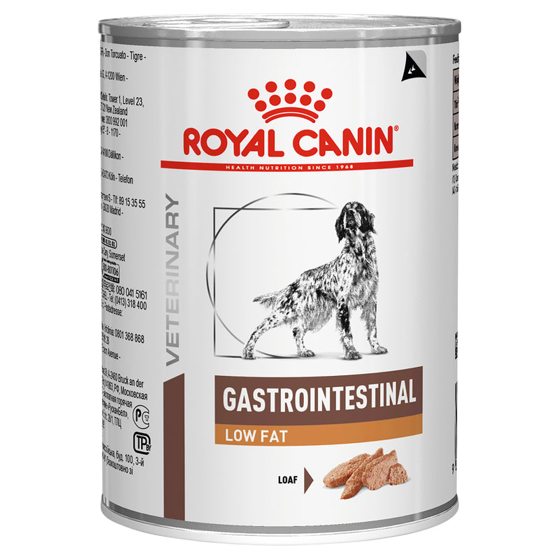 ROYAL CANIN® VETERINARY DIET Gastrointestinal Low Fat Adult Wet Dog Food Cans 12 x 420g