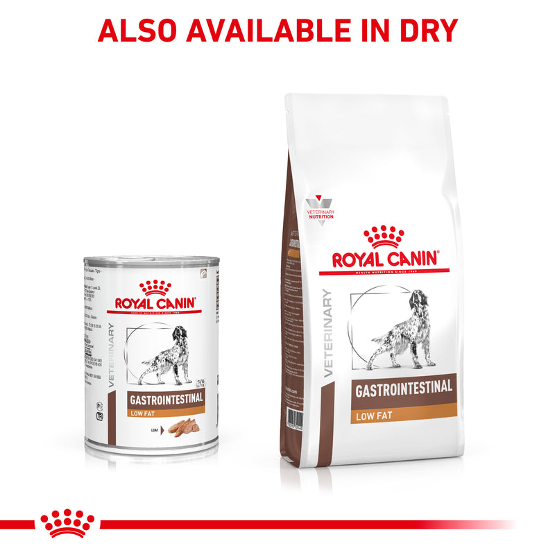 ROYAL CANIN® VETERINARY DIET Gastrointestinal Low Fat Adult Wet Dog Food Cans 12 x 420g