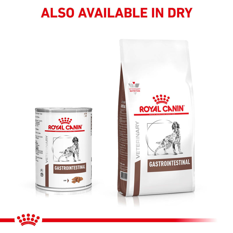 ROYAL CANIN® VETERINARY DIET Gastrointestinal Adult Wet Dog Food Cans 12 x 400g