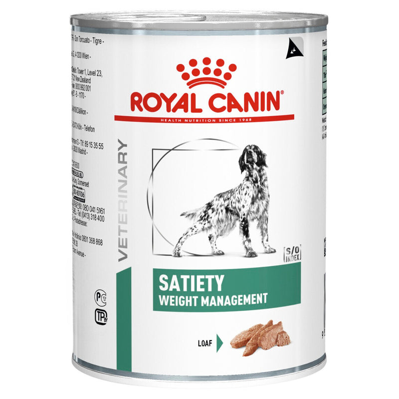 ROYAL CANIN® VETERINARY DIET Satiety Weight Management Adult Wet Dog Food Can 12 x 410g