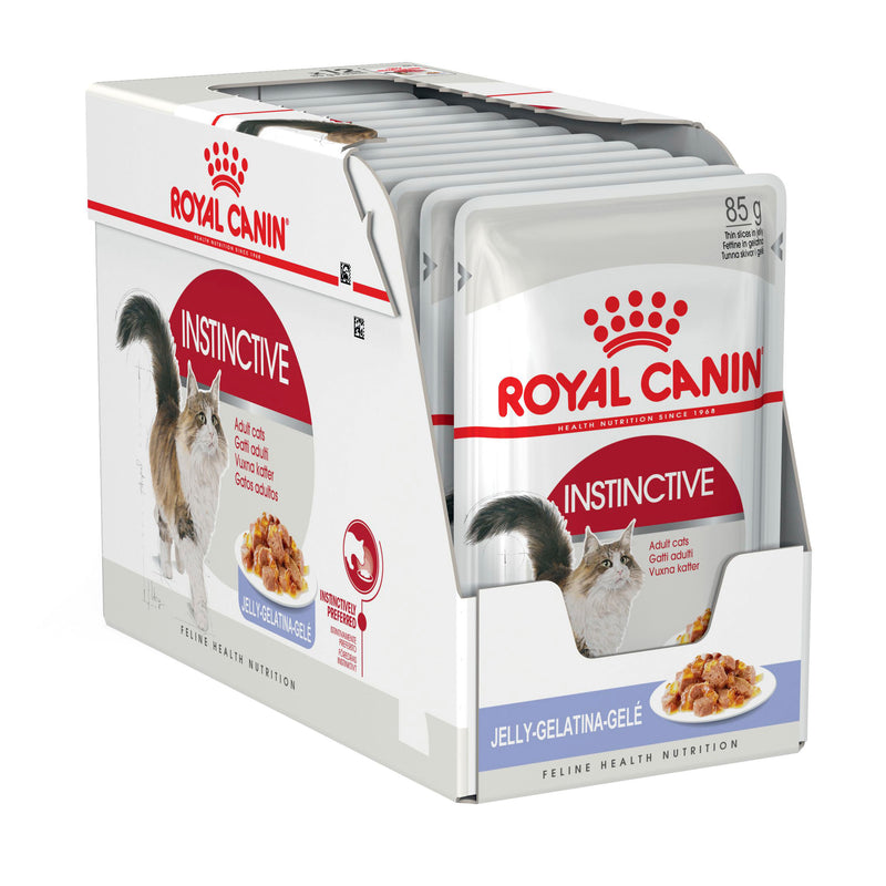 ROYAL CANIN® Instinctive Adult Wet Jelly Cat Food Pouches 12x85g