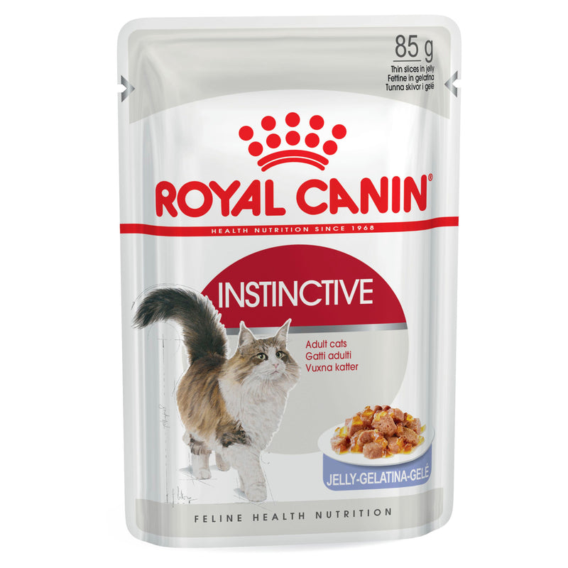 ROYAL CANIN® Instinctive Adult Wet Jelly Cat Food Pouches 12x85g