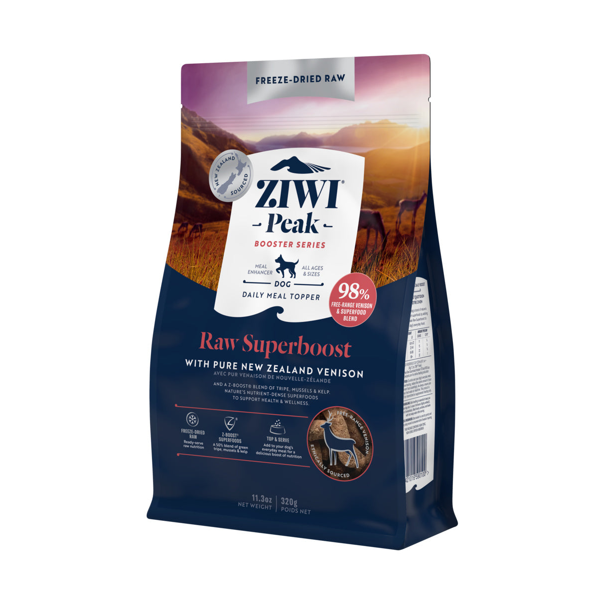 ZIWI Peak® Freezedried Booster Series Raw Superboost Venison for dogs