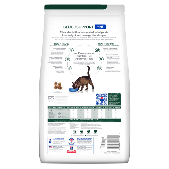 Hill's Prescription Diet m/d GlucoSupport Dry Cat Food 1.8kg