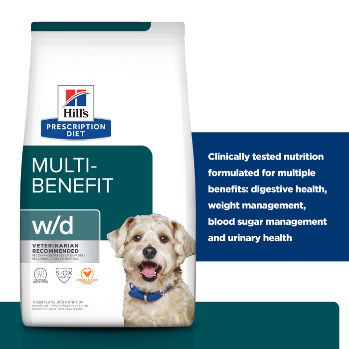 Hill's Prescription Diet w/d Multi-Benefit Digestive/Weight/Glucose/Urinary Management Dry Dog Food 3.85kg