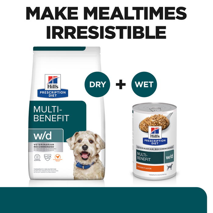 Hill's Prescription Diet w/d Multi-Benefit Digestive/Weight/Glucose/Urinary Management Dry Dog Food 3.85kg