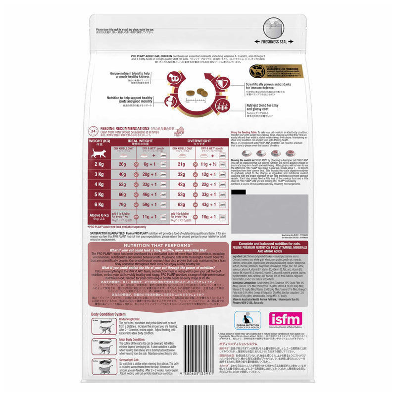 PRO PLAN Adult Chicken Formula Dry Cat Food