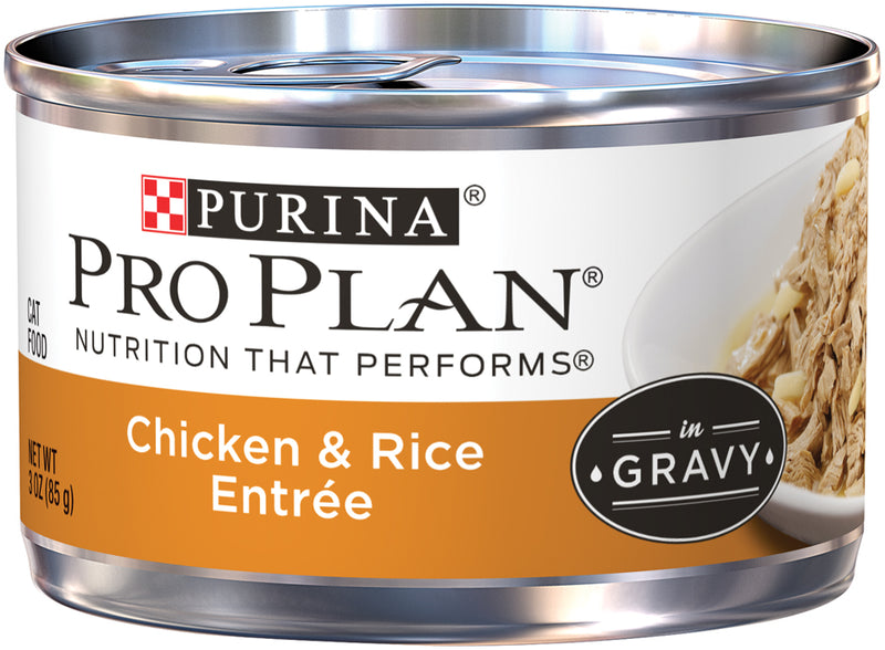 PRO PLAN Savor Adult Chicken & Rice Entrée in Gravy 24x85g