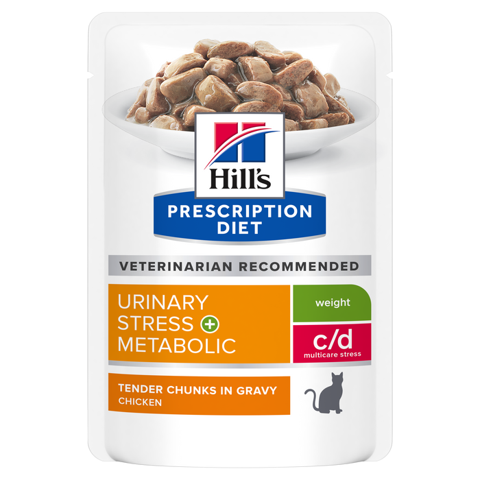 Hill's Prescription Diet Metabolic + Urinary Stress Cat Food pouches 12 x 85g