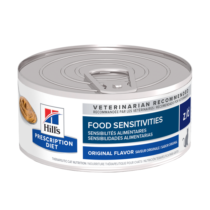 Hill's Prescription Diet z/d Skin/Food Sensitivities Canned Cat Food 24 x 156g cans