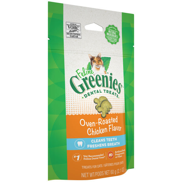 Greenies Feline Dental Treats Roasted Chicken 60g