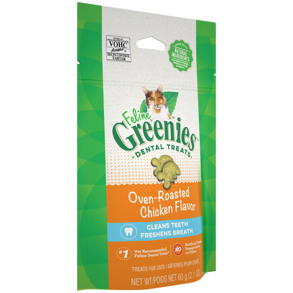 Greenies Feline Dental Treats Roasted Chicken 60g