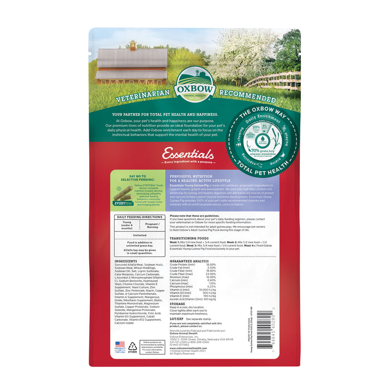 Oxbow Essentials Young Guinea Pig 2.25kg
