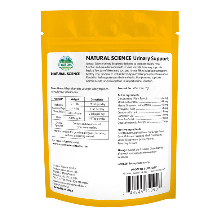 Oxbow Natural Science Urinary 120g