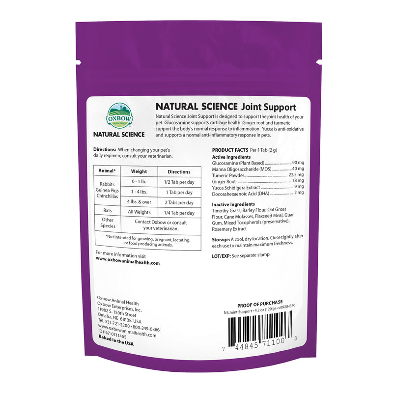 Oxbow Natural Science Joint Support 120g