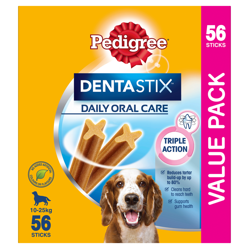Pedigree Dentastix Dog Treats Daily Oral Care Medium Dog 56 Sticks