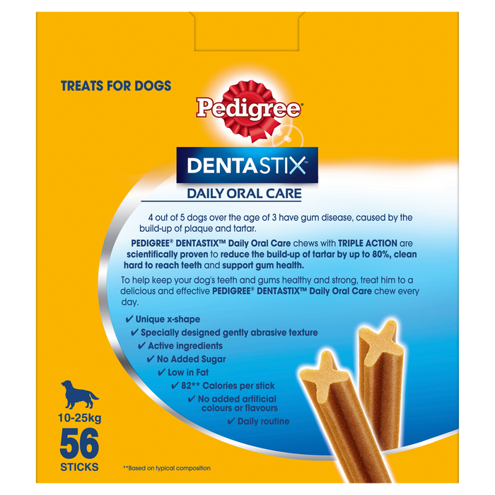 Pedigree Dentastix Dog Treats Daily Oral Care Medium Dog 56 Sticks