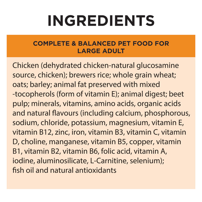 PRO PLAN Adult Large Chicken Formula Dry Dog Food