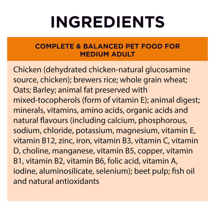 PRO PLAN Adult Medium Chicken Formula Dry Dog Food