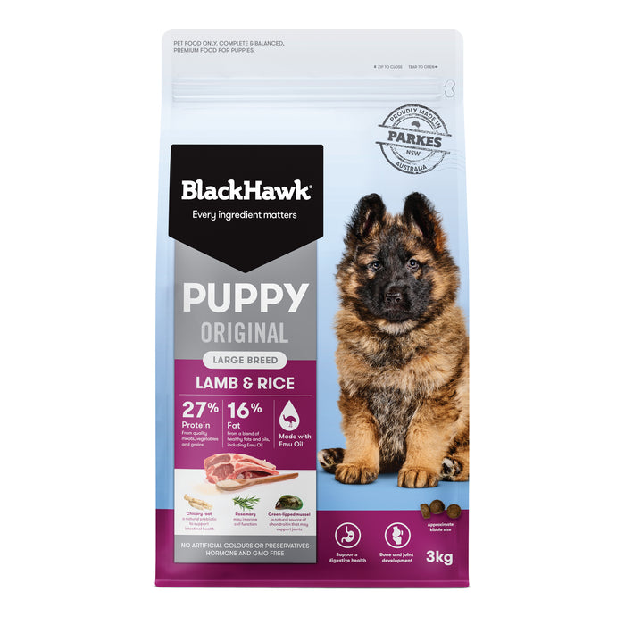 Black Hawk Original Large Breed Puppy Lamb and Rice