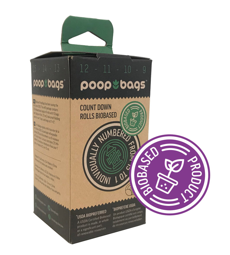 The Original Poop Bag Countdown Compostable Rolls