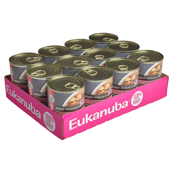 Eukanuba™ Mixed Grill Chicken & Beef Dinner in Gravy Adult Wet Dog Food Cans 12 x 354g