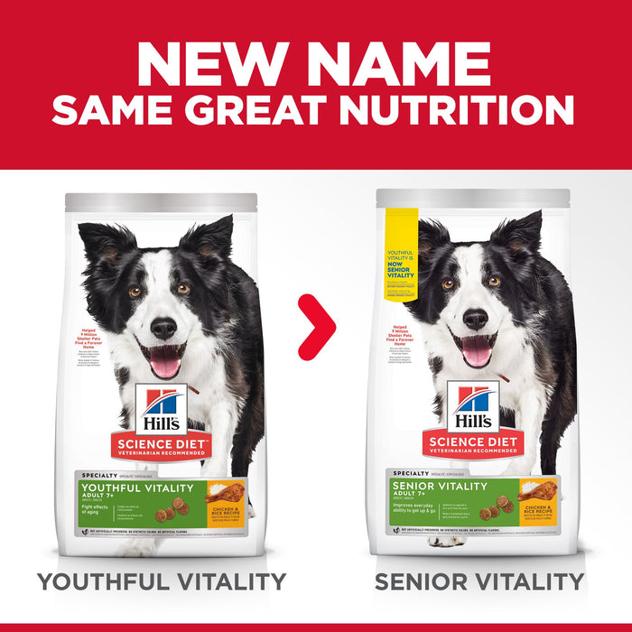 Hill's Science Diet Adult 7+ Senior Vitality Senior Dry Dog Food