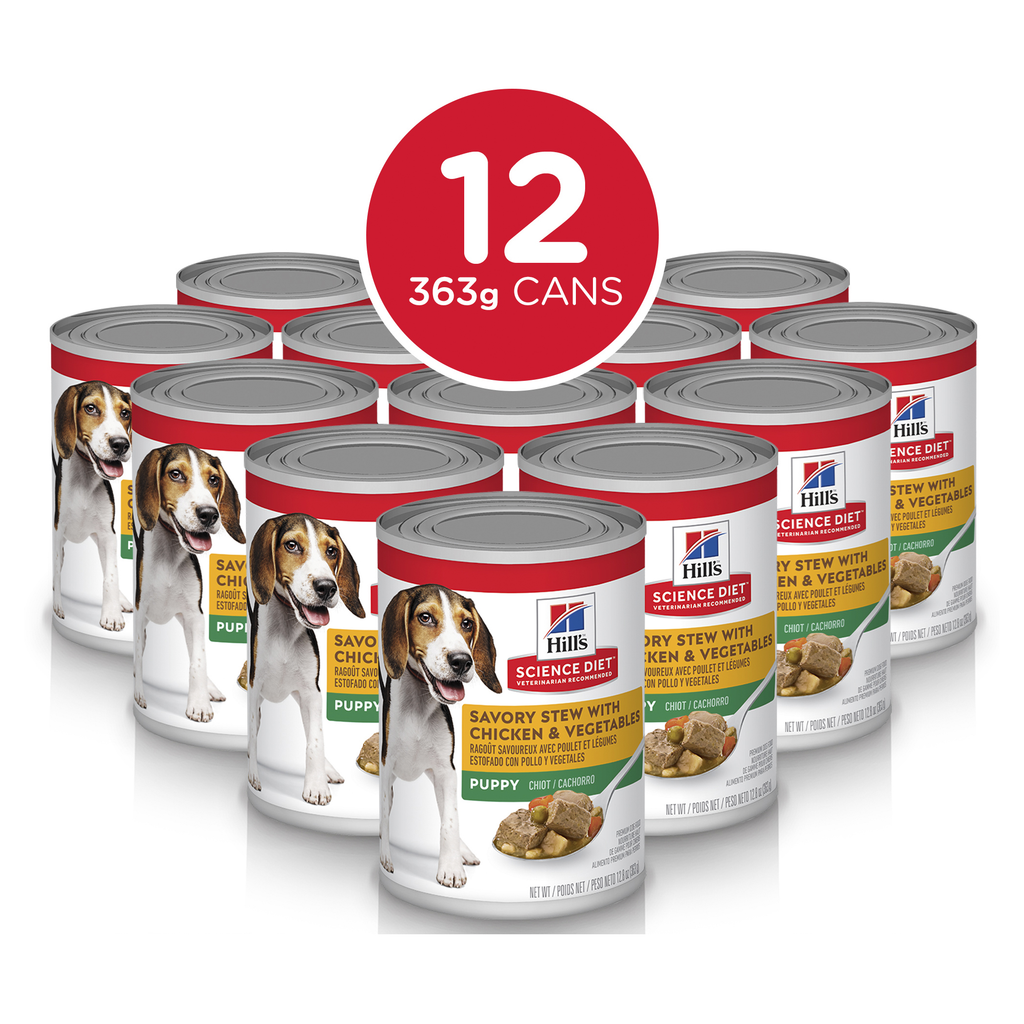 Hills puppy shop canned food