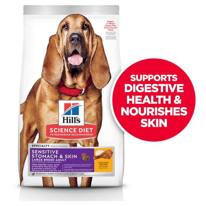 Hills Canine Adult Sensitive Stomach & Skin Large Breed 13.6kg