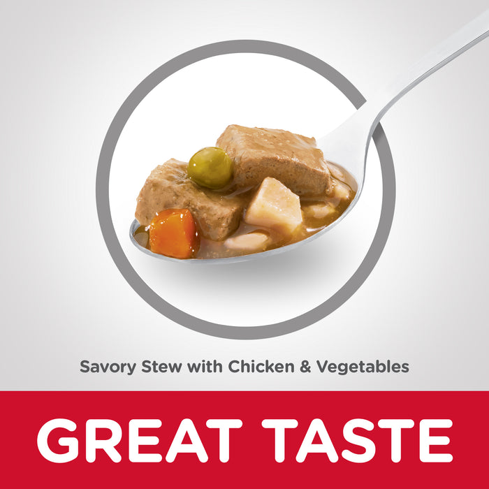 Hills Science Diet Adult Savory Stew Chicken & Vegetables Dog Food 12 x 363g cans