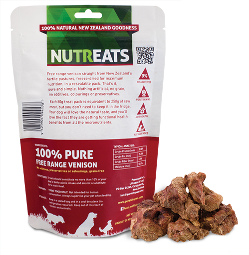 Nutreats Freeze-dried Venison Dog Treats