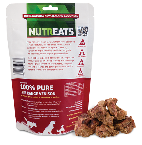 Nutreats Freeze dried Venison Dog Treats Pet Depot Ltd