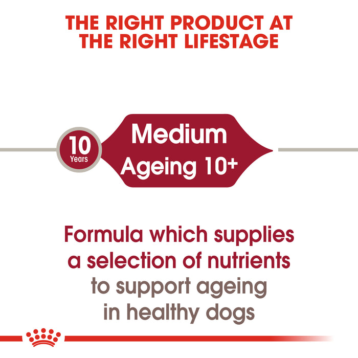 ROYAL CANIN® Medium Adult 10+ Ageing Wet Dog Food Pouches 10 x 140g