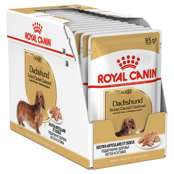 ROYAL CANIN® Dachshund Breed Adult Wet Dog Food Pouches 12 x 85g