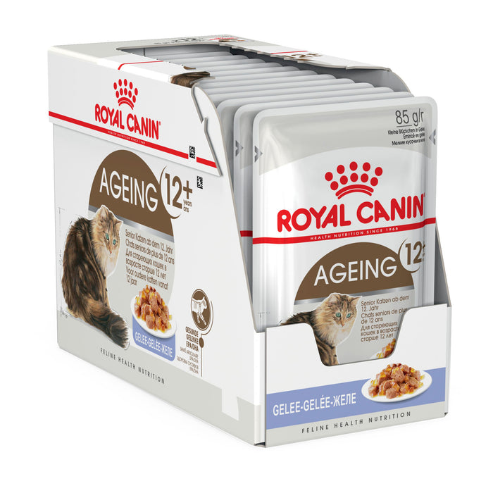 ROYAL CANIN® Ageing 12+ Jelly Adult Wet Cat Food Pouches 12 x 85g
