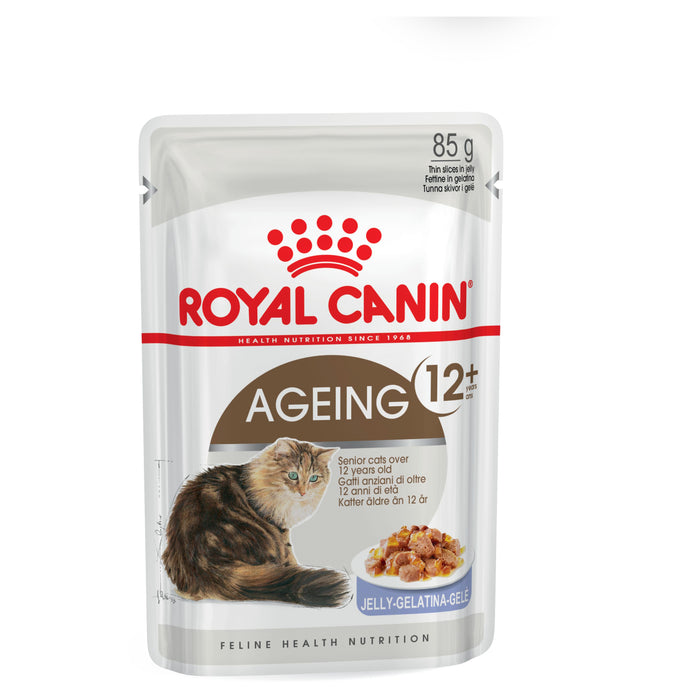 ROYAL CANIN® Ageing 12+ Jelly Adult Wet Cat Food Pouches 12 x 85g