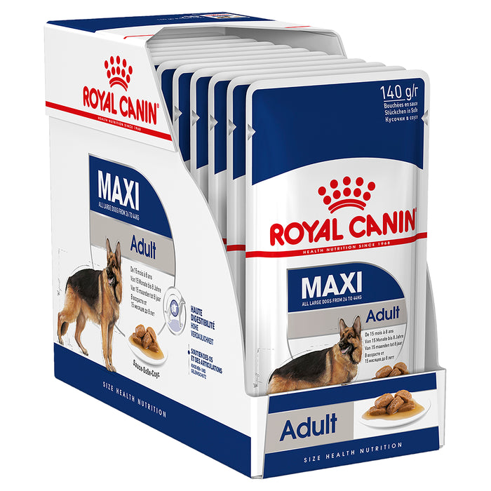 ROYAL CANIN® Maxi Adult Wet Dog Food Pouches 10 x  140g