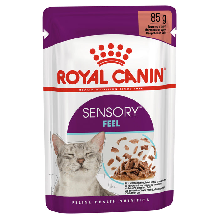 Royal Canin Feline Health Nutrition Sensory Feel Gravy Pouches 12 x 85g