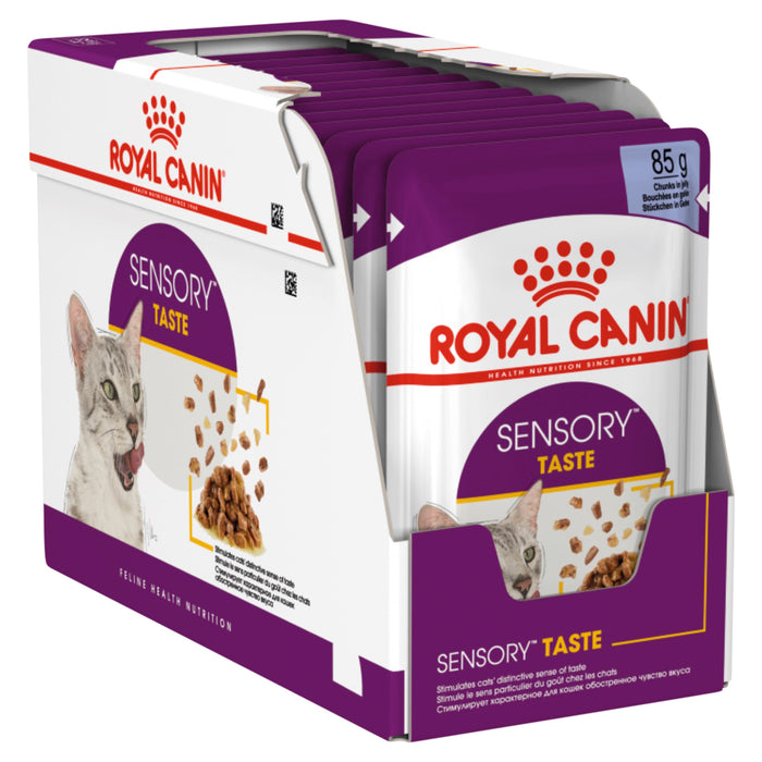 Royal Canin Feline Health Nutrition Sensory Taste Jelly Pouches 12 x 85g