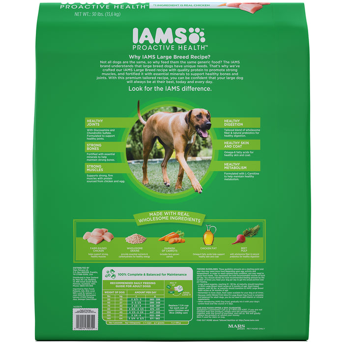 IAMS Proactive Health Large Breed Adult Dog Chicken 13.61kg